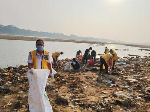 Post Festival River Bank cleaning by LCB Youth